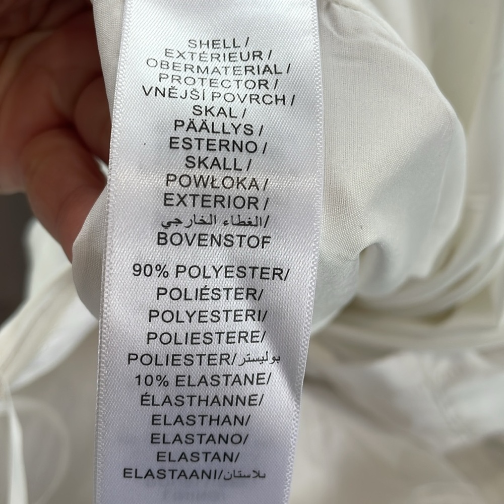 NWT Aidan Mattox cream strapless crepe wedding feminine formal dress. Size 0 - Picture 12 of 12
